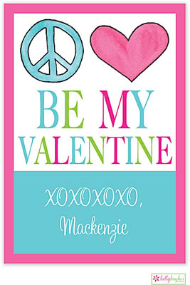 Valentine's Day Exchange Cards by Kelly Hughes Designs (Peace Love)